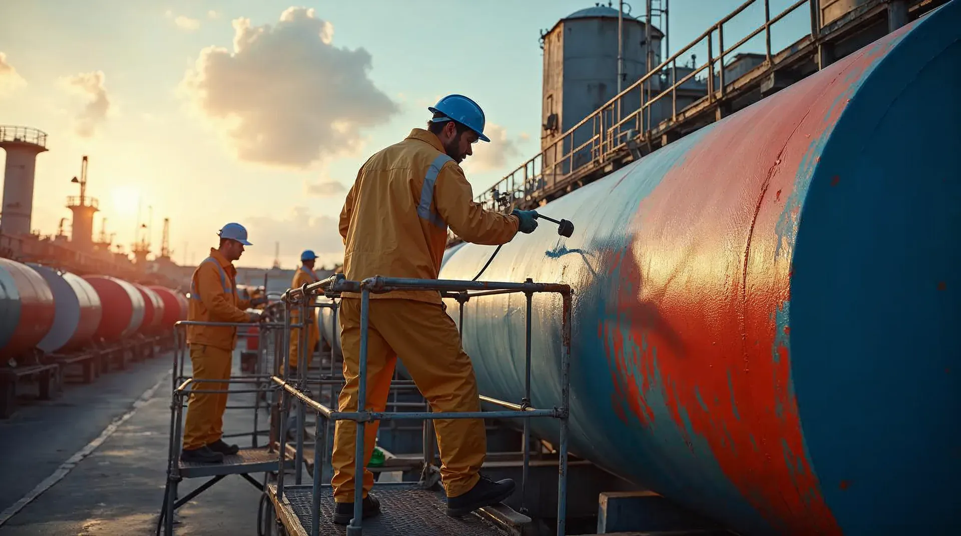 Pintura de Tanques Industriais Químicos no PIM: Revestimento, Compatibilidade e Imersão