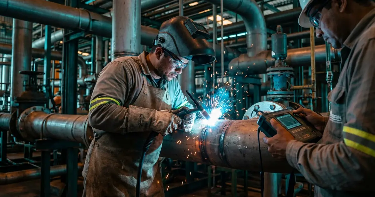 Reparo de Trincas por Soldagem em Equipamentos Industriais