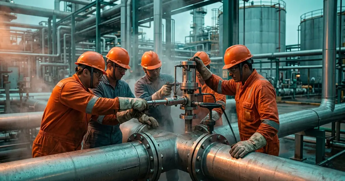 Reparo de Tubulação Industrial em Operação: Hot Tapping e Stopple — Solutec AM Manaus