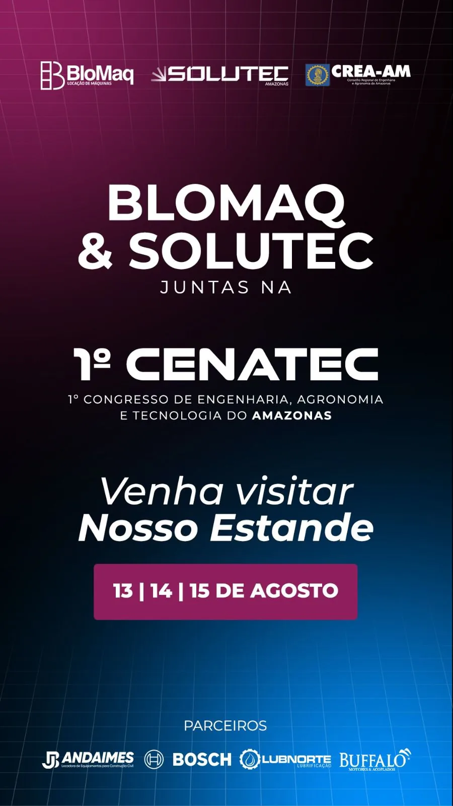 Solutec-AM e Blomaq no CENATEC 2025 — Studio 5, Manaus/AM