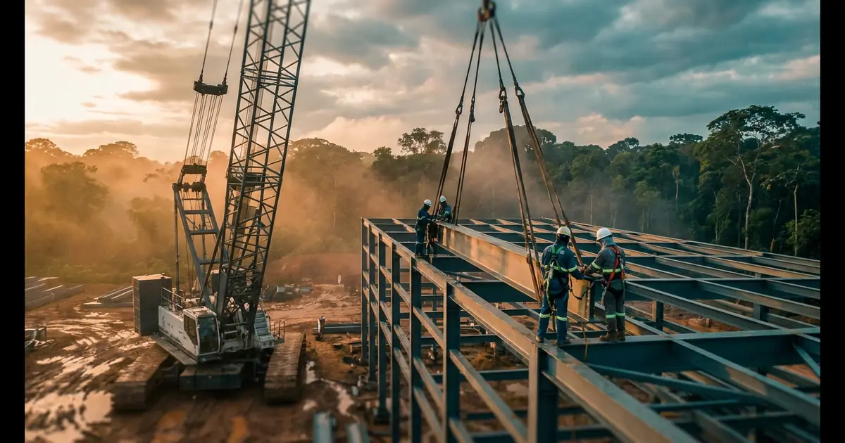 Montagem de Estruturas Metálicas em Altura: Rigging, Içamento e NR-35 — Solutec AM Manaus