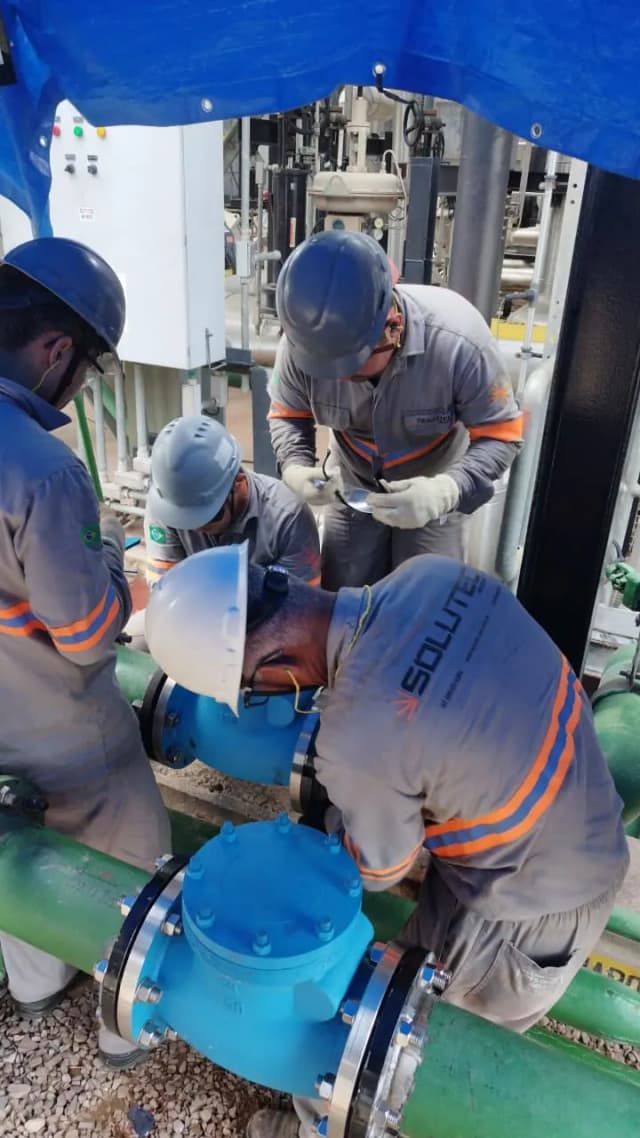 TUBULAÇÃO INDUSTRIAL — Substituicao Vre Valvula Retencao 6pol — Solutec AM Engenharia Industrial Manaus TUBULAÇÃO INDUSTRIAL — Substituicao Vre Valvula Retencao 6pol — Solutec AM Engenharia Industrial Manaus