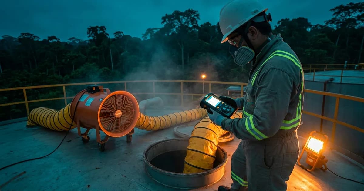 Desgaseificação e Gas-Free de Tanques: Entrada Segura — Solutec AM Manaus